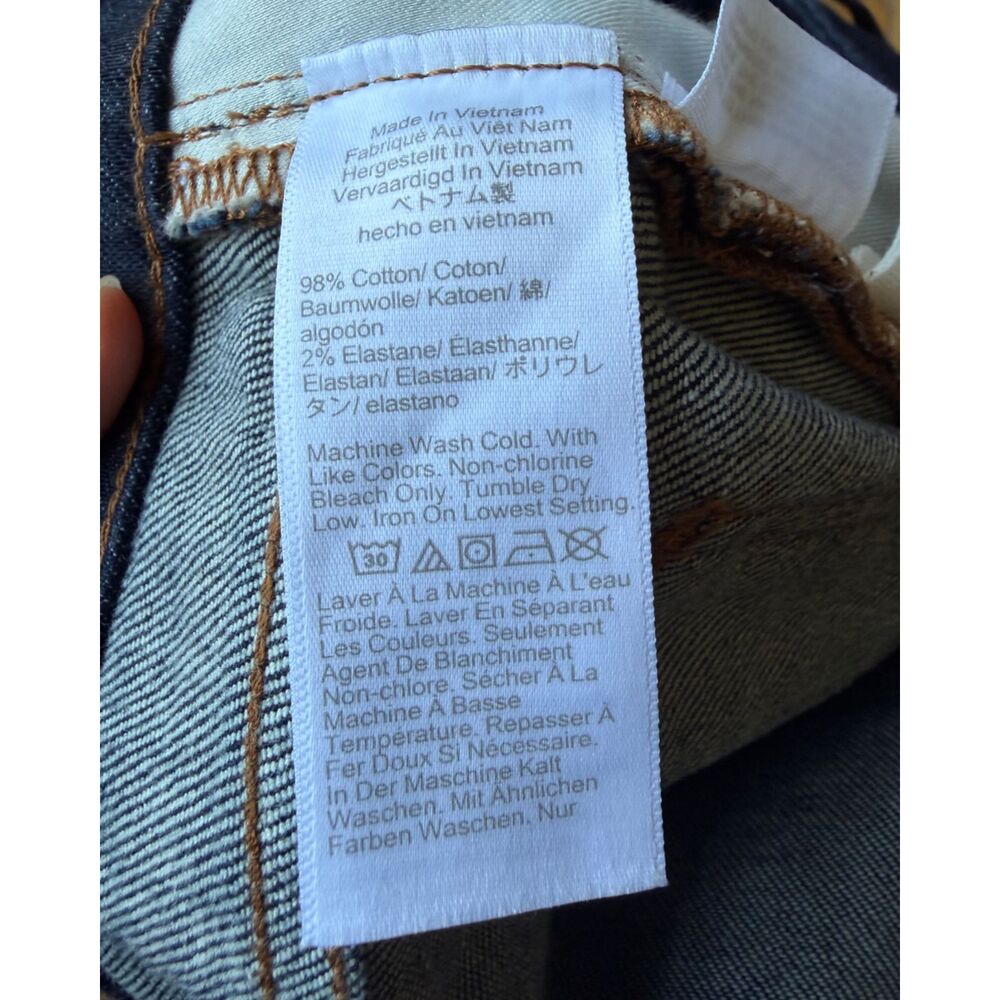 Madewell Dark Wash Blue The Curvy Jules Slim-Straight High Waisted Jean Size 30 - Picture 5 of 6